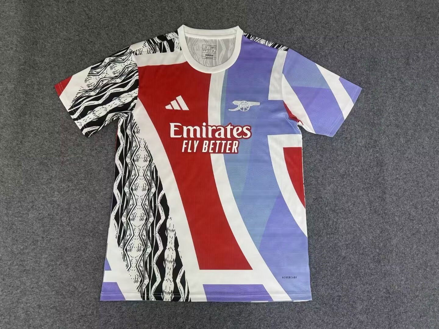AAA Quality Arsenal 24/25 Red/White/Purple Training Jersey